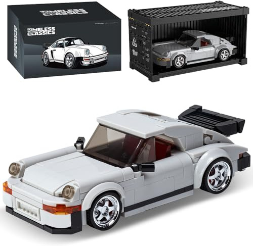DUANT PB8816 1:32 Turbo Sportwagen Bausteine Set, 343 Stück Klemmbausteine MOC Super Rennwagen Modell mit Display Box, Klemmblöcke Auto Spielzeug Geschenk für Jungen Mädchen Teenager und Erwachsene