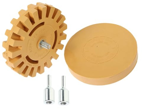 DIYEAH 2 Stück Gummirad Klebereste Entferner Radiergummi für Autoaufkleber Vinyl Etiketten zu Bedienen Langlebig für Fahrzeugpflege