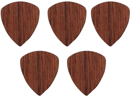 Flaroey Wooden Guitar Picks, Wooden Guitar Picks for Electric, Acoustic or Guitar,Rosewood