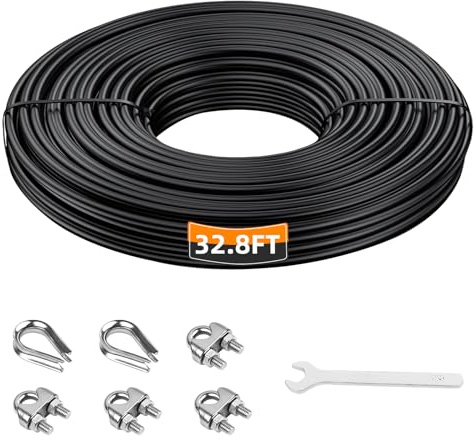 LFJ 10m/20m/30m Gym Cable, Fitness Cable Pulley System Home Gym Weight Machine Replacement Multi Gym Cables