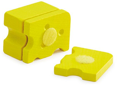 Erzi 19372 Käse zum Schneiden aus Holz, Kaufladenartikel für Kinder, Rollenspiele