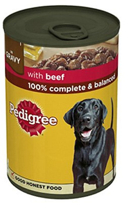 Pedigree Can in Gravy with Beef 12 x 400g 4800g