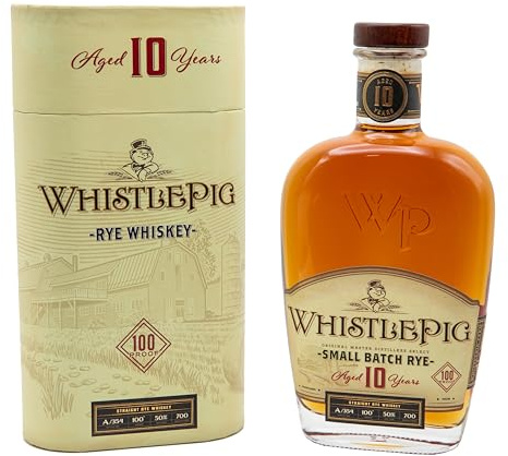 WhistlePig Straight Rye Whiskey Aged 10 Year, 50% Vol. 0,7 l