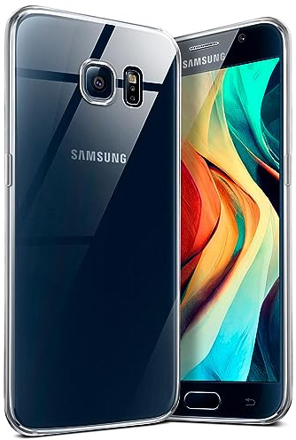 moex für Samsung Galaxy S6 Hülle Durchsichtig, Silikon Handyhülle Transparent, Clear Case Ultra Slim, Backcover Schutzhülle Dünn, Silikonhülle Minimalistisch, Aero Case, Klar