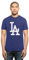 MLB Baseball T-Shirt LOS Angeles L.A. Dodgers Knockaround Club Logo '47Brand blau (X-Large)