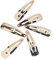 Manicare 6 Gold Snap Clips, Metallic Sleepies, Snag Free, Non-Slip Hair Grips, Metal Hair Barrettes, Hair Accessories, Beauty Accessory, Hair Slides For Sectioning, Decorating And Holding Back Hair