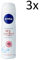3x Nivea dry comfort deo spray deodorant sprühen 150ml 48h