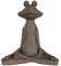 Pure Garden Meditierender Frosch, Rasen- und Gartendekoration, Bronze