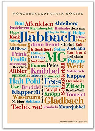 Poster Mönchengladbacher Wörter (50x70 cm)