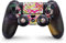 Design Aufkleber Skin Folie kompatibel mit Sony Playstation 4 PS4 Controller Rainbow Disco