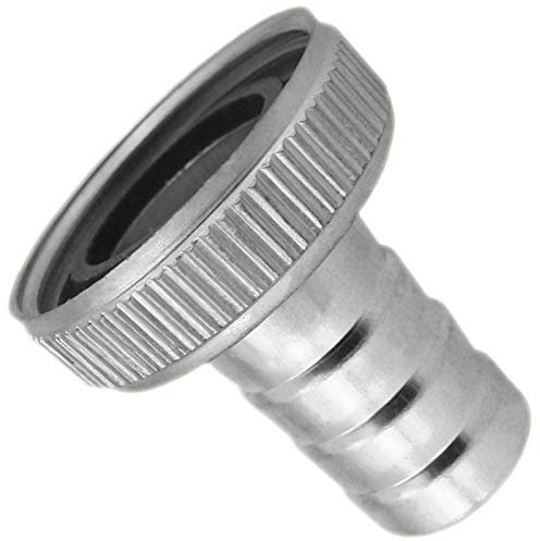 SCHLAUCHVERSCHRAUBUNG mit Rändelmutter Messing verchromt Schlauchtülle Tülle Verbinder für Gartenschlauch >>> IG: 3/4(24mm) | Tülle: 13mm