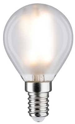 Paulmann 28728 LED Lampe Tropfen 5W dimmbar Leuchtmittel Matt Weiß Beleuchtung Kunststoff Licht 4000K E14