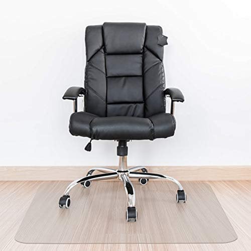 Kuyal Clear Stuhlmatte, Fussbodenschutz für Bürostuhl, 120x120cm Transparente Stuhlmatte für Hartböden, Kratzfest, rutschfest (120x120cm)