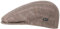LIPODO Coppola a Quadri Devron Uomo - Made in Italy Cotton cap Cappello Piatto con Visiera, Fodera Estate Primavera/Estate - 57 cm Beige