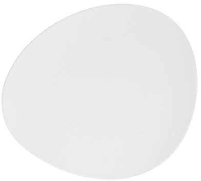 SECRET DE GOURMET Assiette à dessert Gault, 23 cm, noir, couleur : blanc