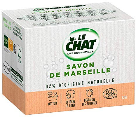 Le Chat Les Essentiels – Savon de Marseille Solide – 335g