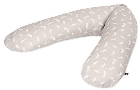 Julius Zöllner Jersey Stillkissen ca. 190 cm | Füllung 42 Liter EPS-Mikroperlen | Made in Germany | Bezug aus 100% Baumwoll-Jersey | OEKO-TEX® STANDARD 100 | Twiggy