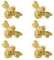 Brass bee 6 x Bumble Bee Drawer Knob | Drawer Handle | Bee Cabinet knob | Cupboards, Doors, Cabinets & Drawers (Gold)
