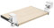 FIX&EASY Tastaturauszug klemmbar mit Tastaturablage 390X300mm buche Holz massiv, Tischklemmen höhenverstellbar weiss, Schienen schwarz 300mm, Auszug für Mini Tastatur Maus Laptop Dockingstation