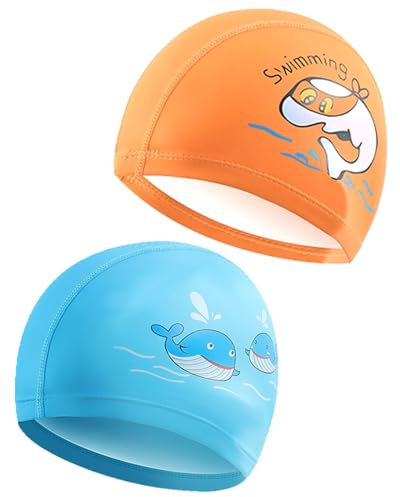 TODREMOU Cuffia Piscina Bambino Bambina Cuffie-Costume 3-10 anni PU