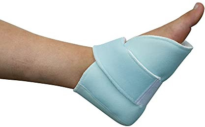 Mobiclinic, Talonniere anti escarre, Gauche, Marque européenne, Prévention des escarres, Protège coude anti-escarres, Pour le talon, Taille unique, Toile d'agneau, Ajustable, Lavable, Blanc