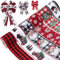Weihnachtsband mit Draht, 6,3 cm, 6 Rollen, 30 m, Weihnachtsmann, Schneemann, Schneeflocke, Weihnachtsband für Kränze, Schleifen, Weihnachtsdekoration, DIY Handwerk