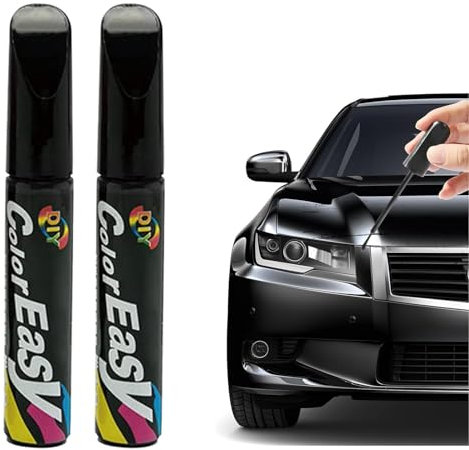 TUKNN Auto Lackstift, Lack Reparatur, Auto Reparatur Lack Auto Pinsel, Auto Kratzer Reparatur Stift, Lackstift Auto Lack Reparatur für Auto Kratzer Reparatur, 2 Stück(Schwarz)