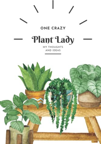 Crazy Plant Lady Gifts Blank Journal House Plant Notebook Gift for Plant Lover Monstera Mom Funny Gift Under 10