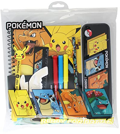Pokemon Bumper Stationery Set | School Stationery Set | Large Stationary Set | Stationary Set | Stationary Sets | School Supply Set | Coloring Set | Pokemon Cards