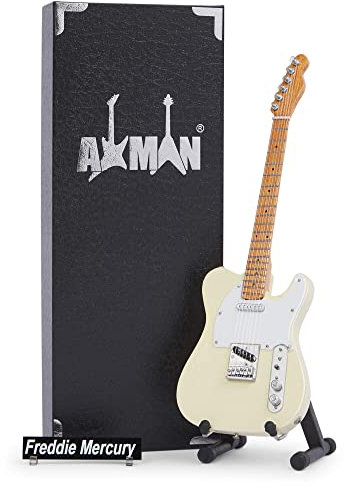AXMAN Freddie Mercury - Miniaturgitarre - Musikgeschenke - handgefertigte Verzierung