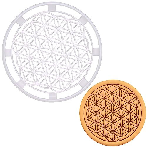 BAKERLOGY Blume des Lebens Ausstechform - Detailliertes Keksausstecher-Design zum Backen und Basteln, ideal für Fondant, Teig, Ton