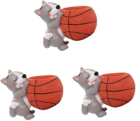 NOLITOY 3st Vase in Hundeform Hund Saftiger Topf Kleine Blumentöpfe Saftige Pflanzgefäße Süße Töpfe Für Pflanzen Im Innenbereich Töpfe Für Zimmerpflanzen Basketball-blumentopf Bonsai Tier