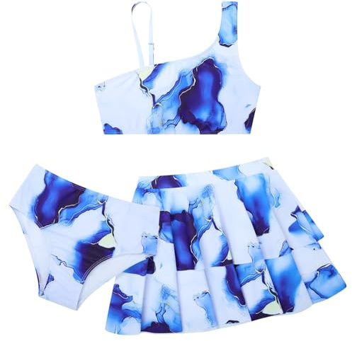 Raisevern Mädchen Girls 3 Piece Swimsuit Dreiteiliger Badeanzug