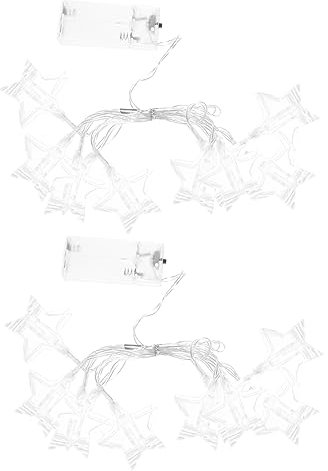 LABRIMP 2st Led-clip-licht Decoraciones Para Sala De Casa Star-clip-lichter Für Bilder Weihnachtslicht-clips Vorhanglichter Weihnachtsschmuck Batterie Lichterkette Dekorationen Draht Foto