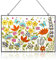 Teeloray Sonnenfänger Fenster, 32cm Buntglas Fensterdeko Hängend Anhänger Deko, Schmetterling Wandkunst Deko Frühling Hängend Deko Geburtstagsgeschenk für Mutter, Großmutter und Andere Frauen