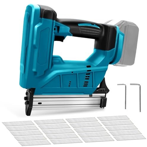 Akku Nagelpistole kompatibel mit Makita 18V Batterie, Elektrotacker mit 2000 18GA Nägeln, Kabellos Nagler für Polsterung, Tischlerei (ohne Akku)