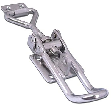 Angoily 1 Stück Verriegelungsklemme Kippriegel Hasp-Lock-Clips schwere Federverriegelung Hochleistungs-Kippverschluss sicherheitsschloss safe lock Knebelklemme Knebelverschlussklemme