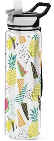 sanluoli Botella de agua minimalista de 880 ml para beber Tritan sin BPA, botellas de agua no tóxicas, de plástico, reutilizable, para ciclismo, deportes, portátil