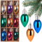 BRUBAKER 9er Set Weihnachtskugeln - Bunte Party Glühbirnen - 10 cm Christbaumkugeln Bruchsicher - Kunststoff Christbaumschmuck Baumkugeln - Weihnachtsbaumkugeln für Weihnachts- und Partydeko - Bunt