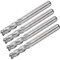 sourcingmap 4pcs 4 Flute 1/4 x 1/4 Cutting Slotting End Mill Router Bit HSS CNC Cutter Router Bits Upcut Spiral Milling Cutter Tool for Wood PVC MDF Engraving