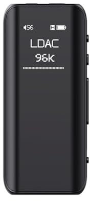 MQODLFP BTR15 Bluetooth 5.1 Receiver DSD256 Receiver MQA LDAC/Adaptive 2* ES9219MQ DSD256 LDAC/ 3.5/4.4mm Output Supports LDAC/HD/MQA for Smartphones/PC/Car/Home Audio