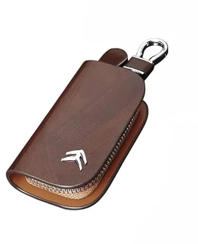 ZHIYONGSHUN Étuis à Clés de Voiture pour Citroen Berlingo 2018-2023, Pochette Porte Cles Portable Porte-clés Sac à Clé de Voiture,A