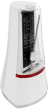 LRXIYODE Mechanisches Metronom Weiß Tragbar für Anfänger Präziser Taktgeber aus ABS und Metall Geeignet für Klavier Gitarre und Erhu