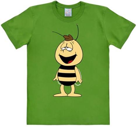 Logoshirt® Biene Maja Willi T-Shirt Damen & Herren | Offiziell lizenziertes Willi-Motiv, 100% Baumwolle, lustiges Cartoon T-Shirt, ideal für Biene Maja-Fans