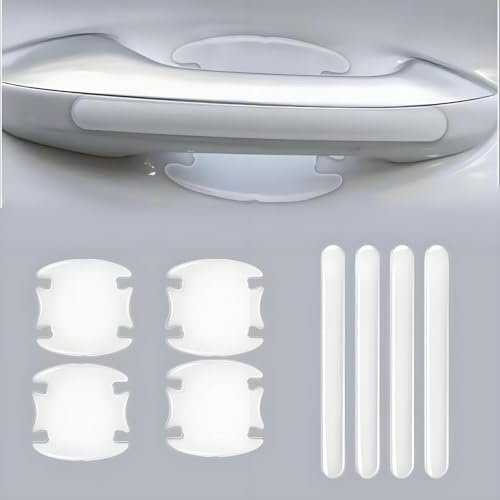 VAPORVERSE 8 PCS Car Door Handle Protectors for BYD Seal U DMi 2023 2024 2025, Anti-Scratch Guard for Door Cup Bowl Cover Guard Film Stickers,Transparent