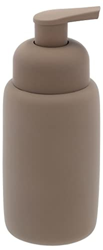 Södahl Mono Seifenspender fürs Badezimmer, Durchmesser 6,5 cm, Höhe 16 cm, 270 ml, Taupe