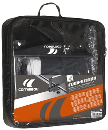 Cornilleau Unisex Competition ITTF Netz und Pfosten Set für die Nicht Tische, transparent, One Size