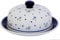 Original Bunzlauer Käseglocke M/Butterglocke für Rollbutter - Ø = 19,5 cm, Dekor 111