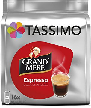 16 Dosettes T DISCS Tassimo CAFE GRAND'MERE Expresso LES ESSENTIELS 16 x 60ml 104g