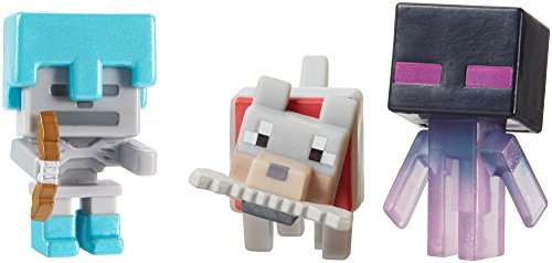 Minecraft 5 Ice Series Wolf Enderman Skeleton Mini Figures 3 Pack